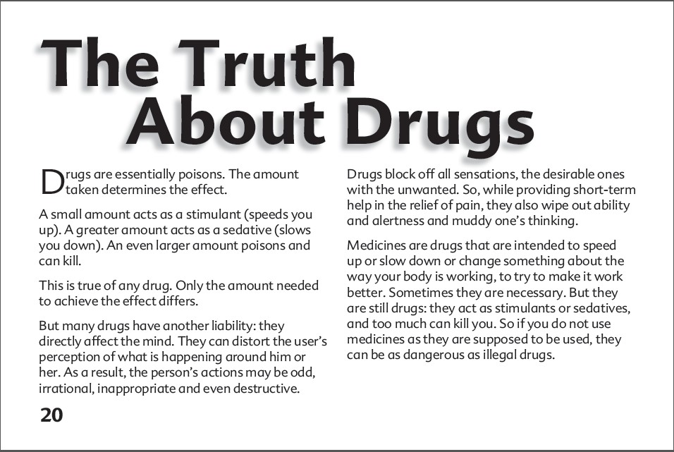 20 The truth about alcohol booklet