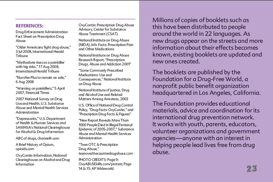 23 The Truth About Painkillers booklet